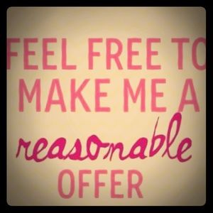 All reasonable offers will be considered